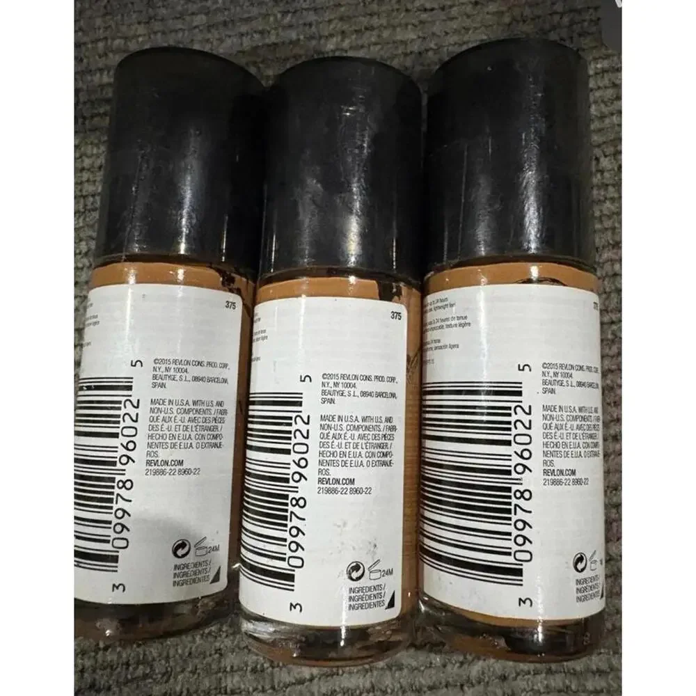 (3 Pack) Revlon ColorStay Longwear Foundation SPF 15-Shade 375 Toffee/Caramel - Picture 6 of 9